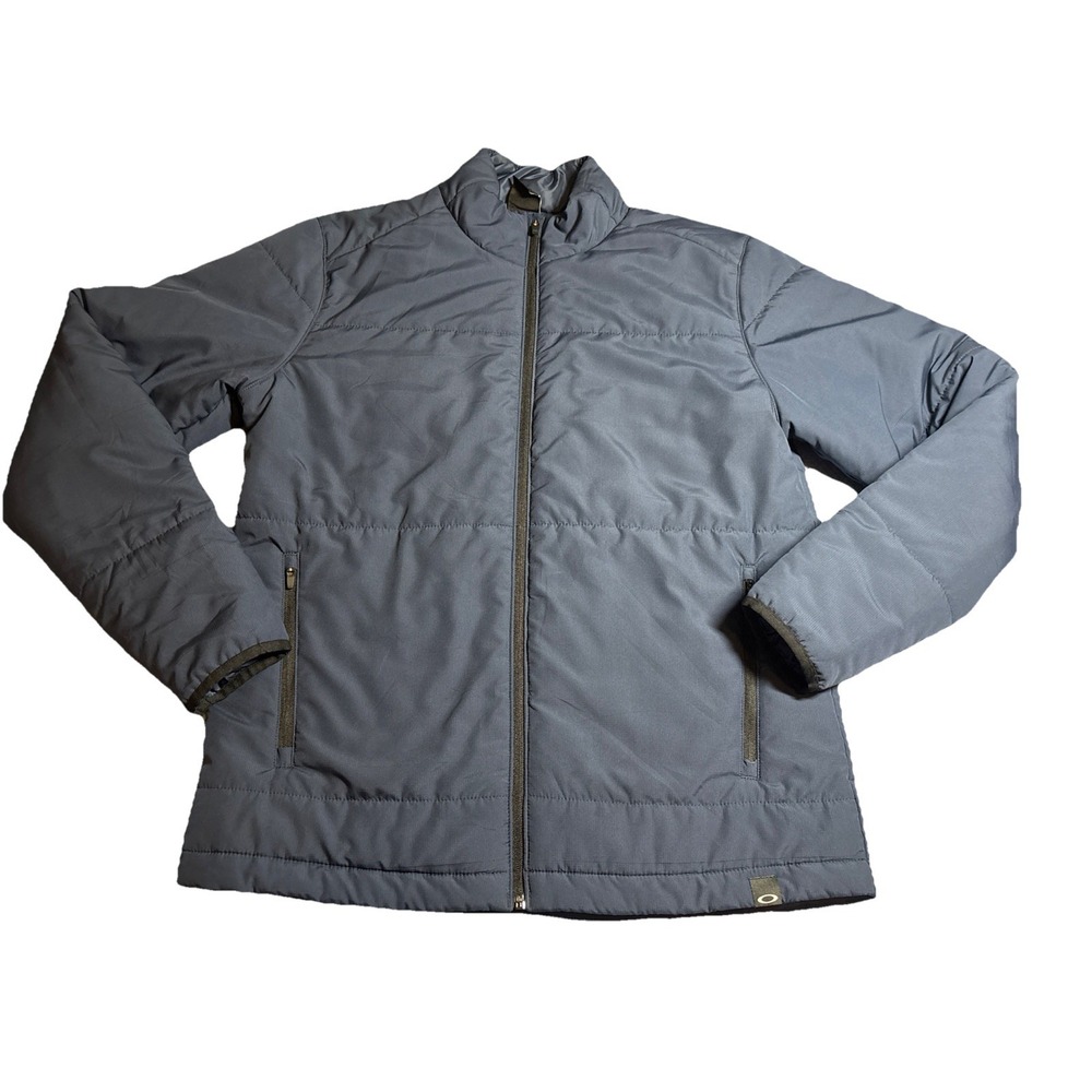 Oakley Custom Fit Insulated Quilted Jacket Navy Blue Size Medium